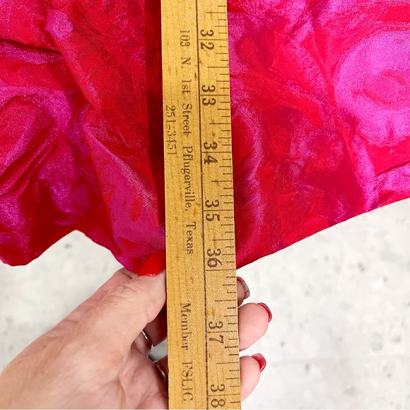 NWT THEIA Couture Cocktail Dress In Pink Red SIZE 6 $595 Style 881526 Barbiecore - Picture 14 of 14